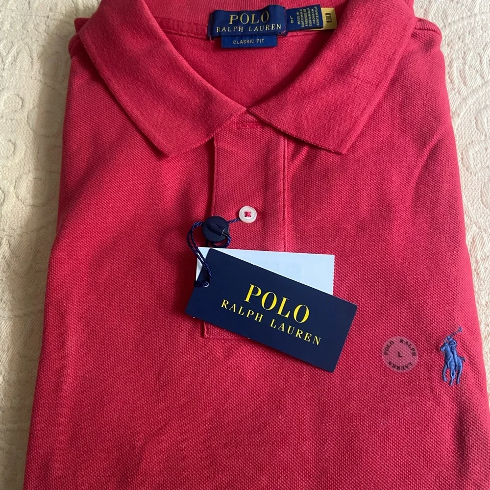 NWT Polo by Ralph Lauren Vibrant Red Knit Size Large